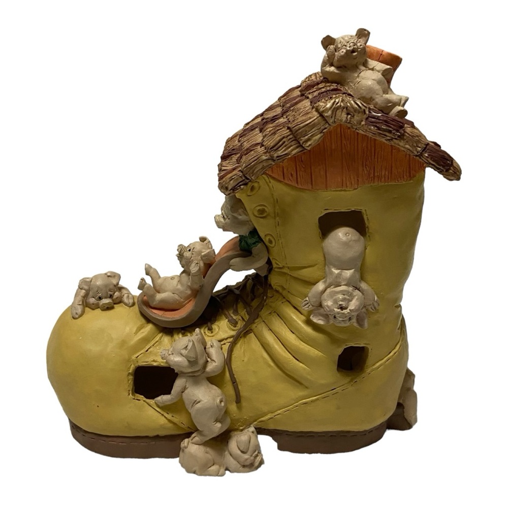 1992 Kathy Wise “Old Piggy In The Shoe” Rare Country Hamlet Vintage